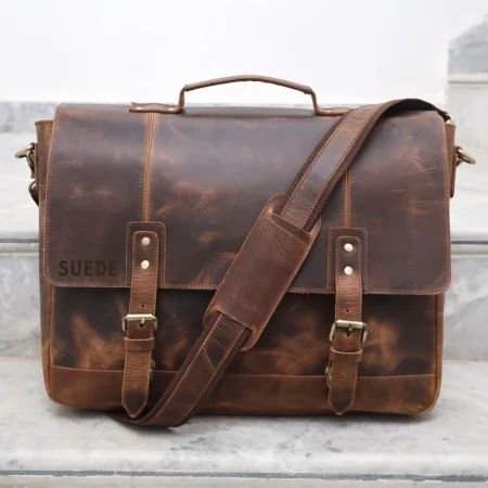 leather messenger bag