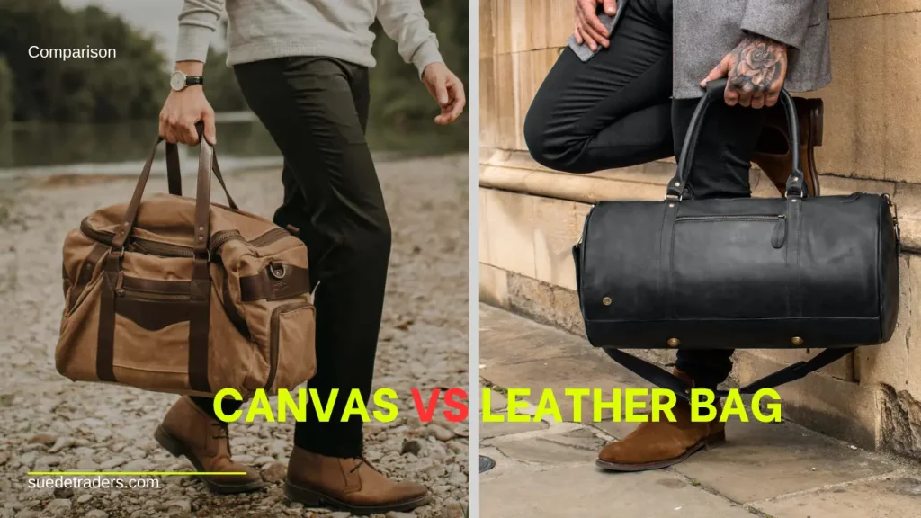 leather vs canvas bags