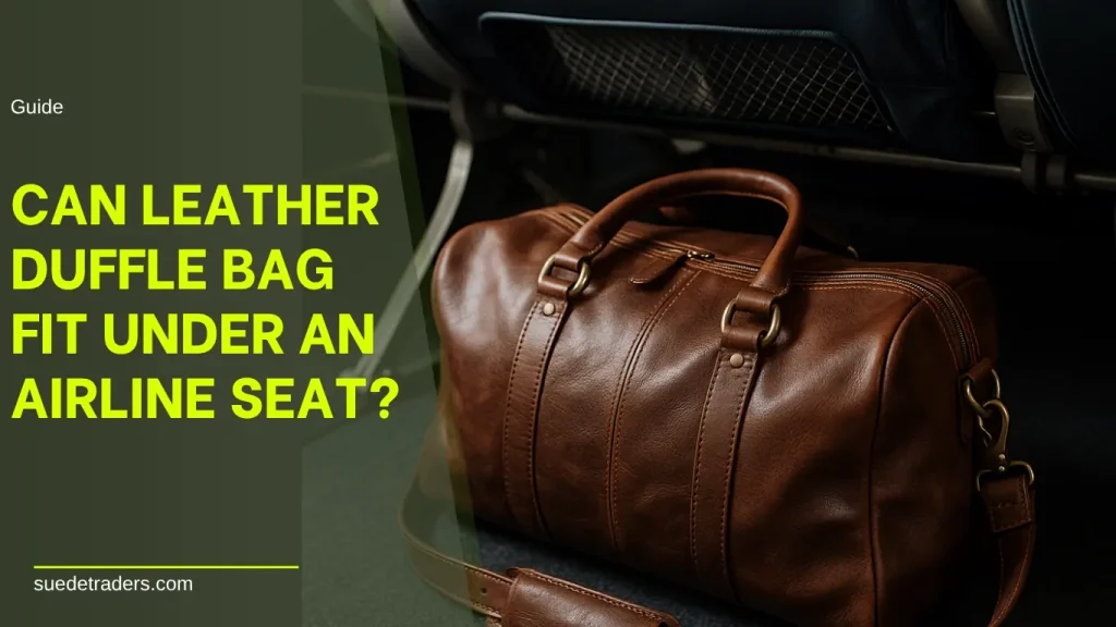 Can Leather Duffle Bag Fit Under seat